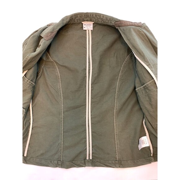 Columbia Utility Jacket Womens L Safari Field Chore Barn Military Olive Hiking - Picture 3 of 10